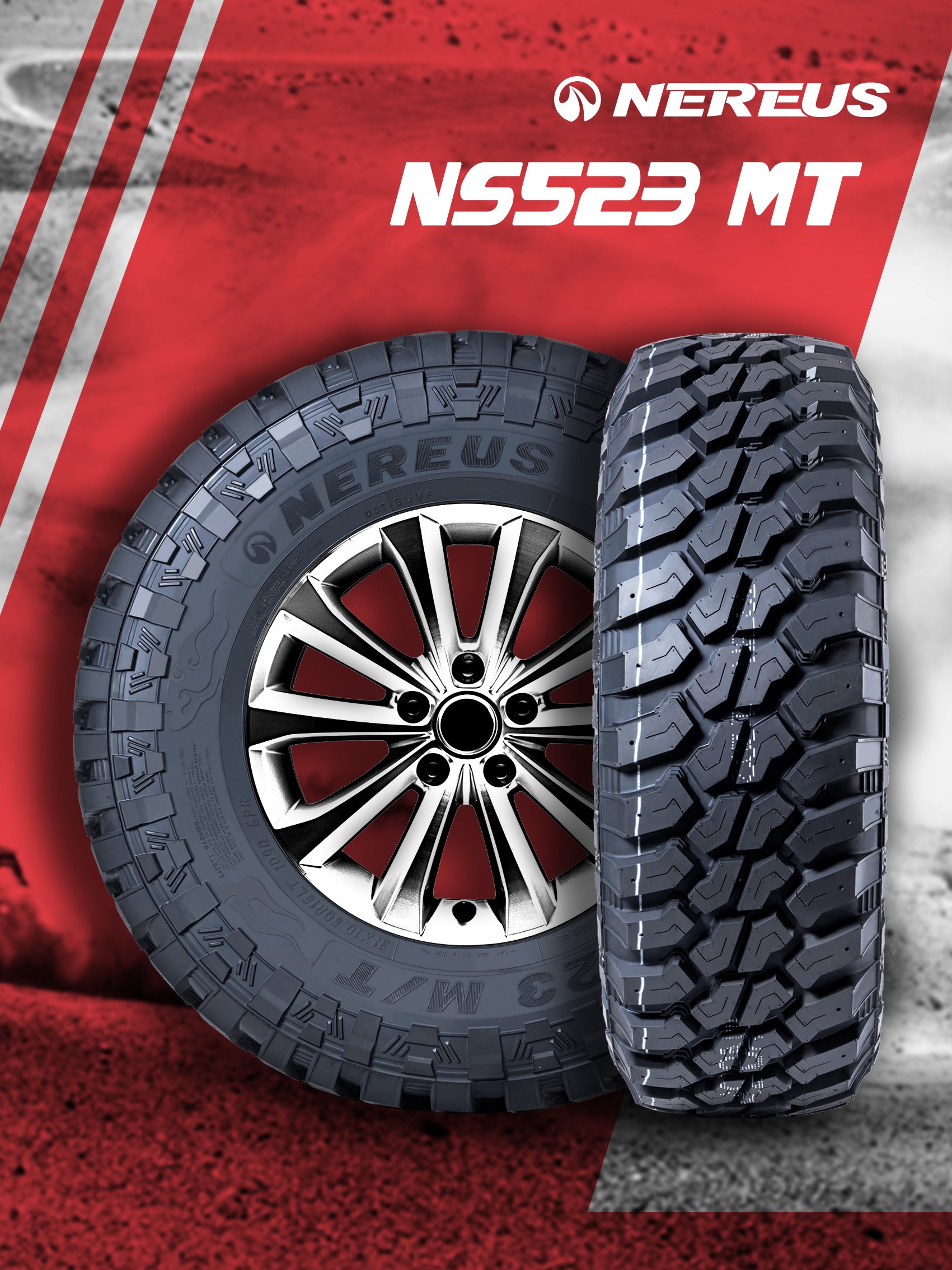 37/13.5R20 LT NEREUS M/T 10 PLY